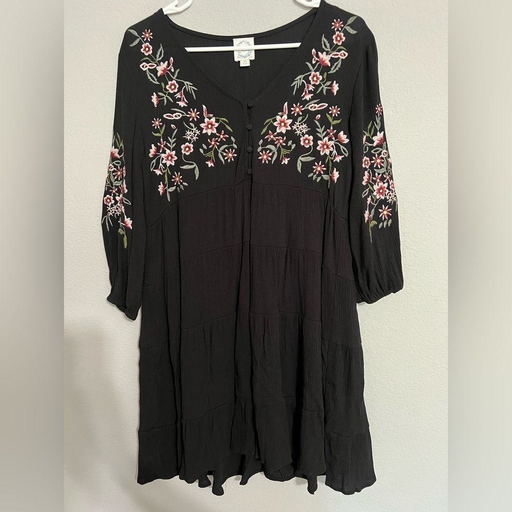 Blue Rain long sleeve dress